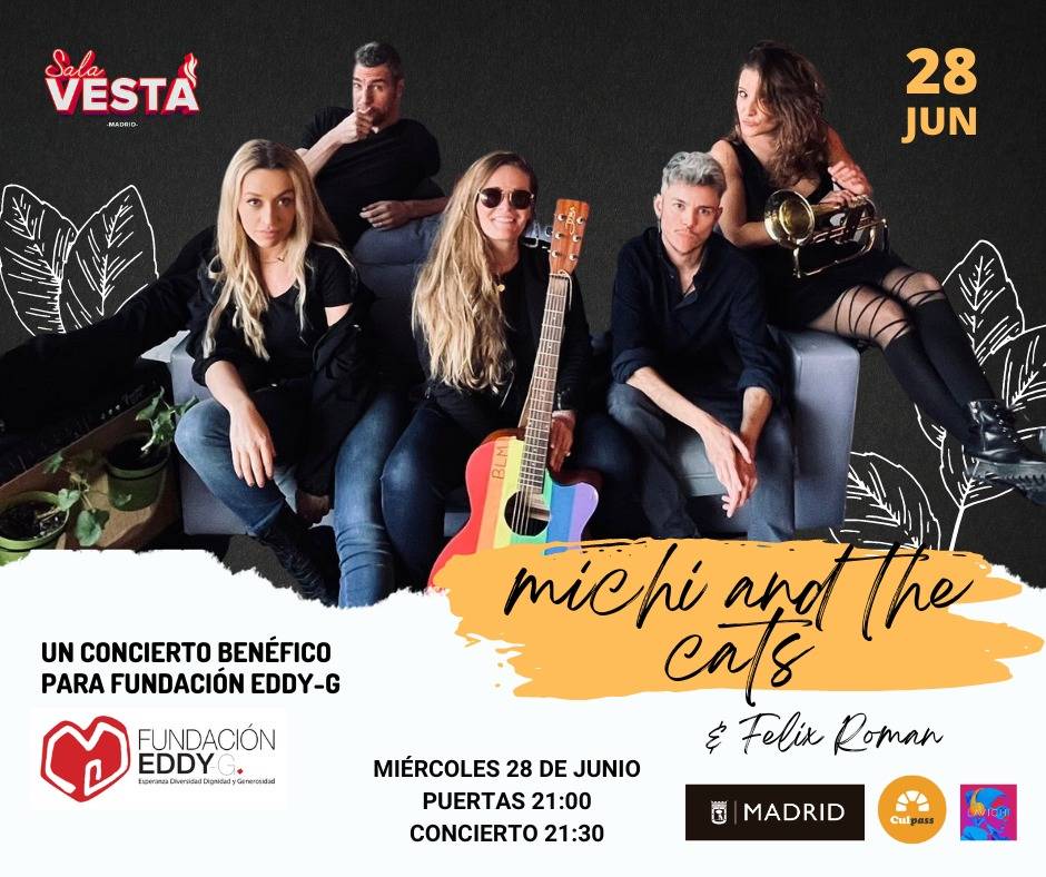 Michi & The Cats: Un concierto benéfico para Fundación Eddy-G