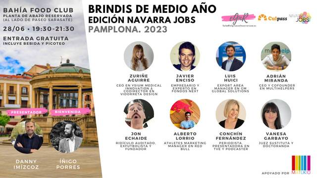 Brindis de medio año. Edición Navarra Jobs. Pamplona 2023