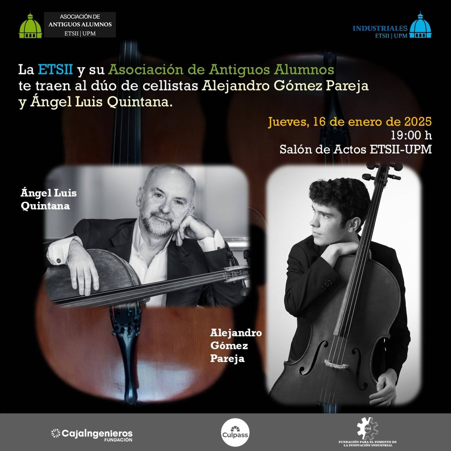 "Violoncello in rilievo". Alejandro Gómez Pareja y Ángel Luis Quintana