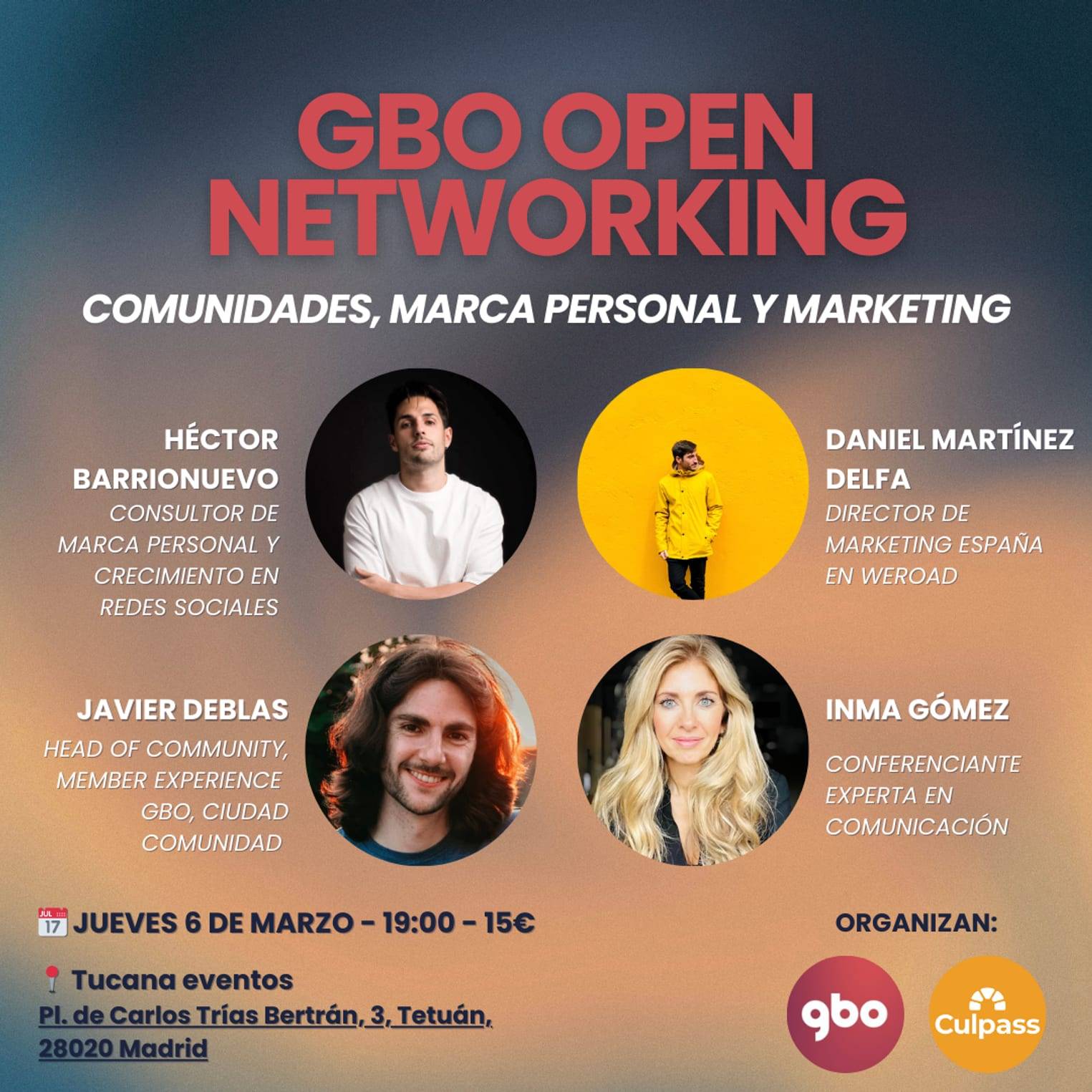 GBO open Networking: Comunidades, marca personal y marketing