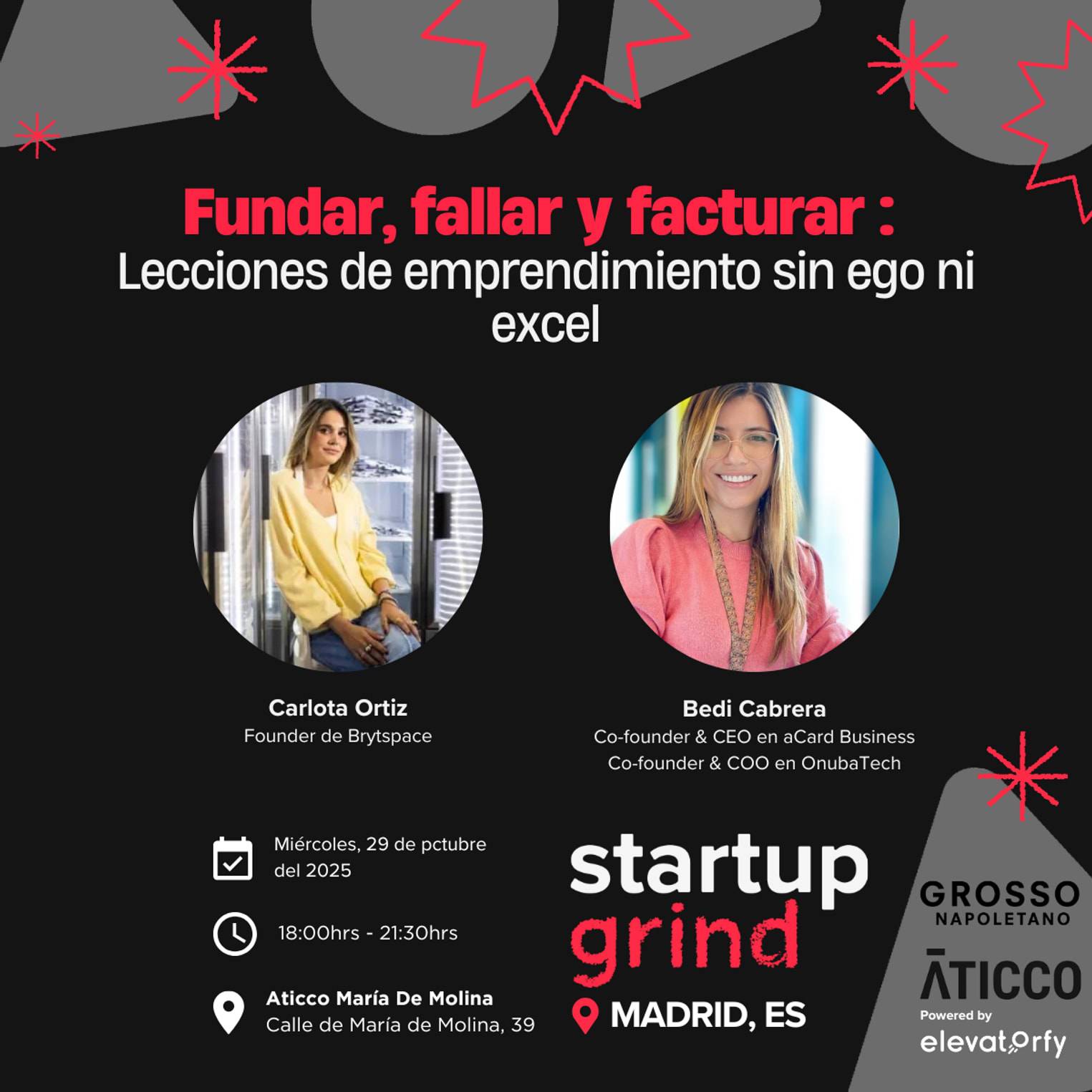 Fundar. Fallar. Facturar 🔥  Historias reales. Sin ego. Sin Excel ni Powerpoints