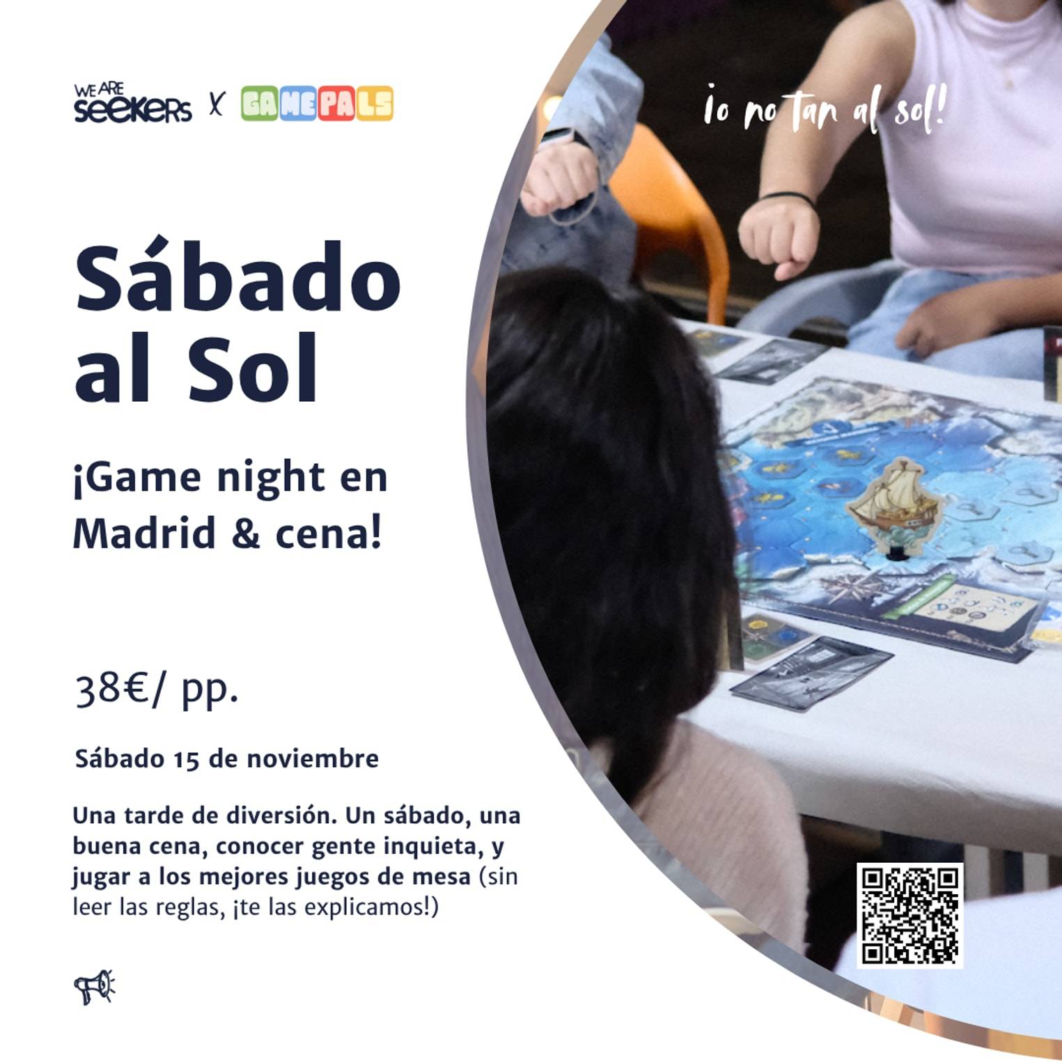 Game night en Madrid & Cena