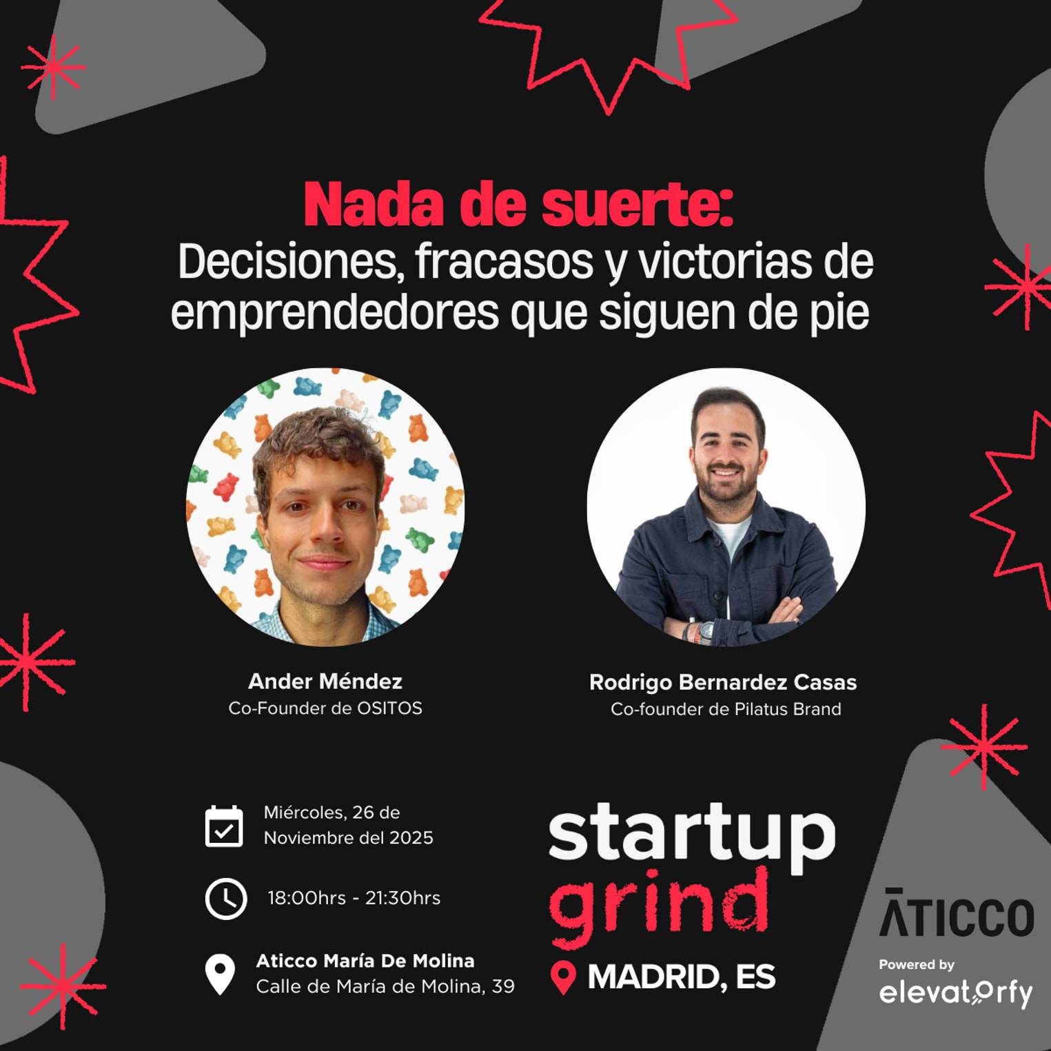 Nada de suerte: Decisiones, fracasos y victorias de emprendedores que siguen de pie