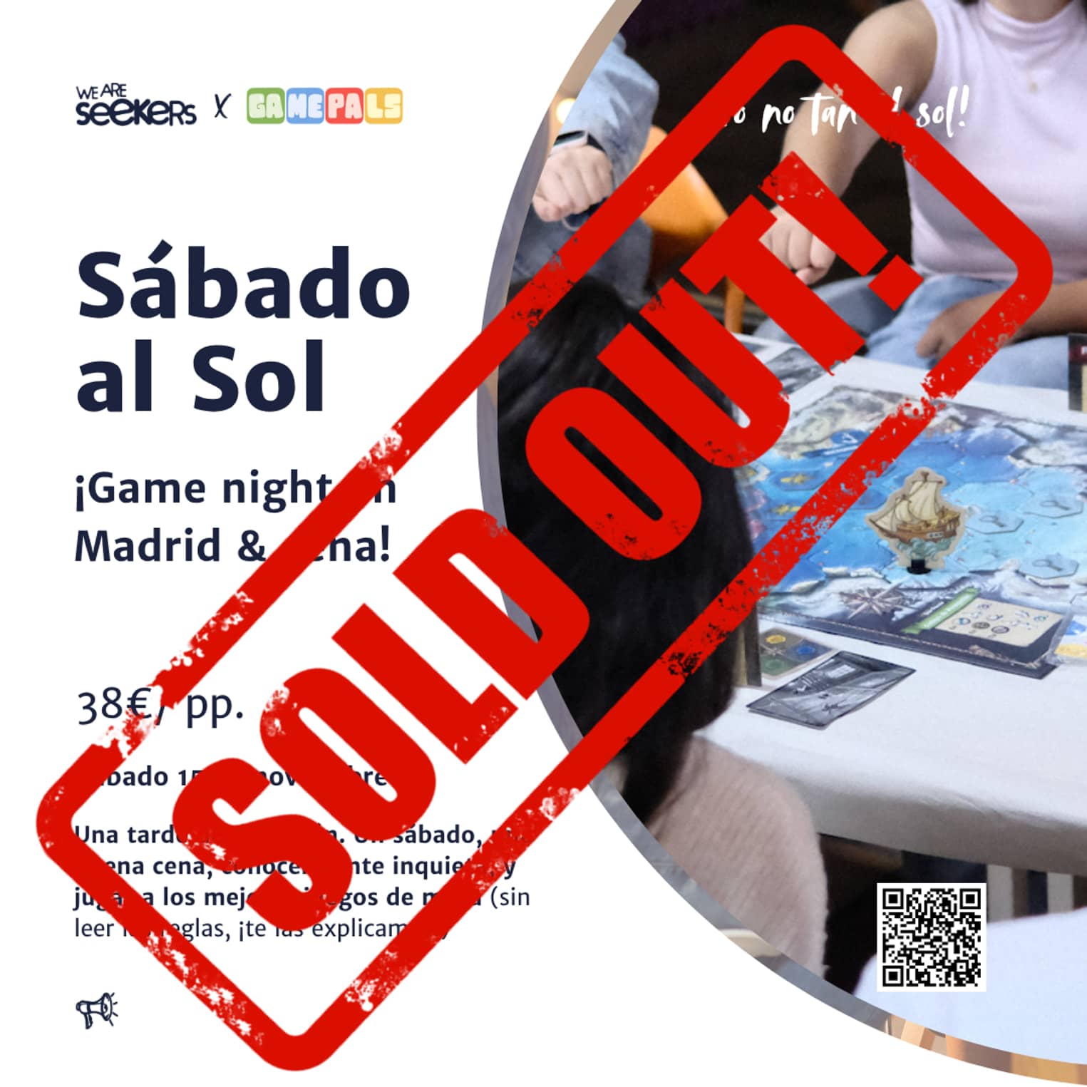 Game night en Madrid & Cena