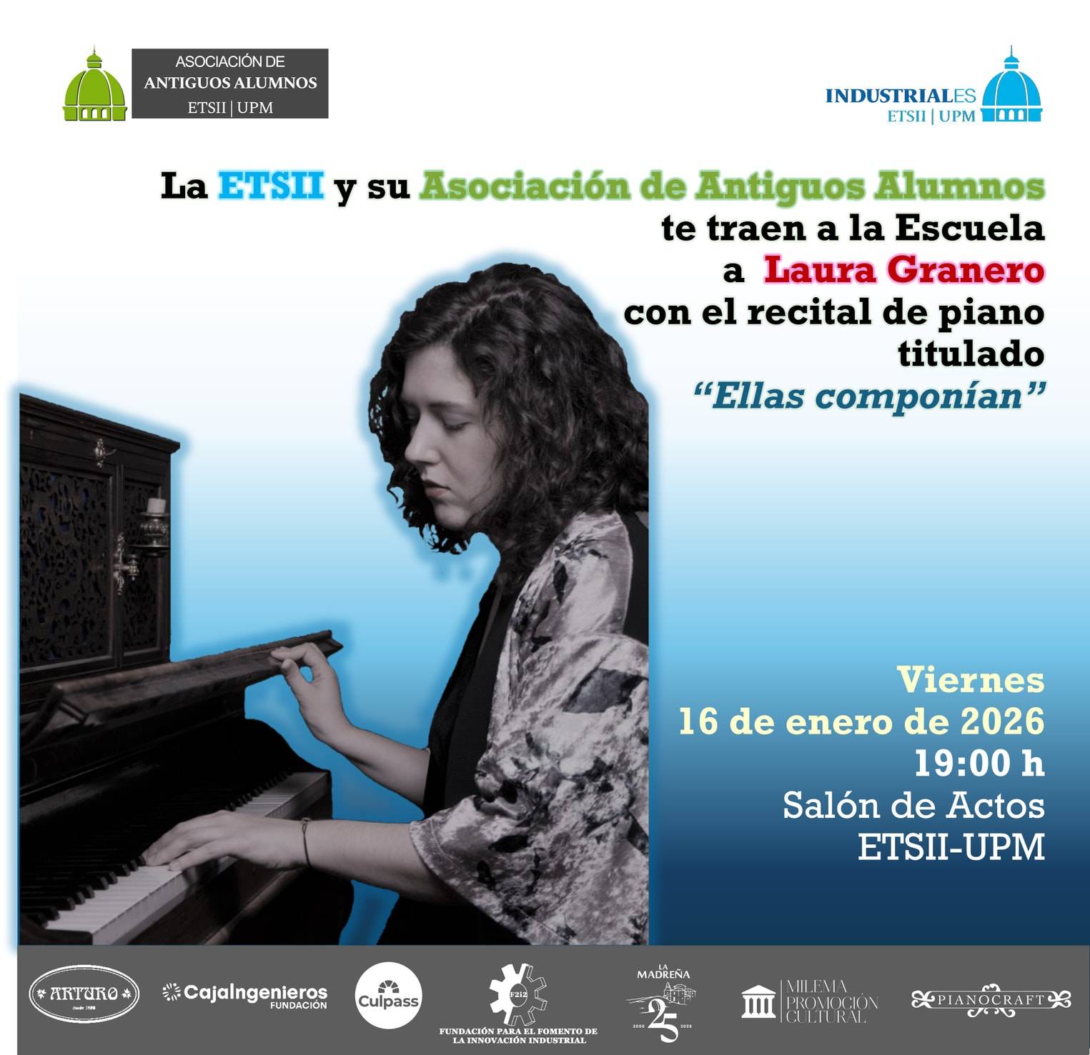 Concierto de Laura Granero en la ETSII: "Ellas componían"