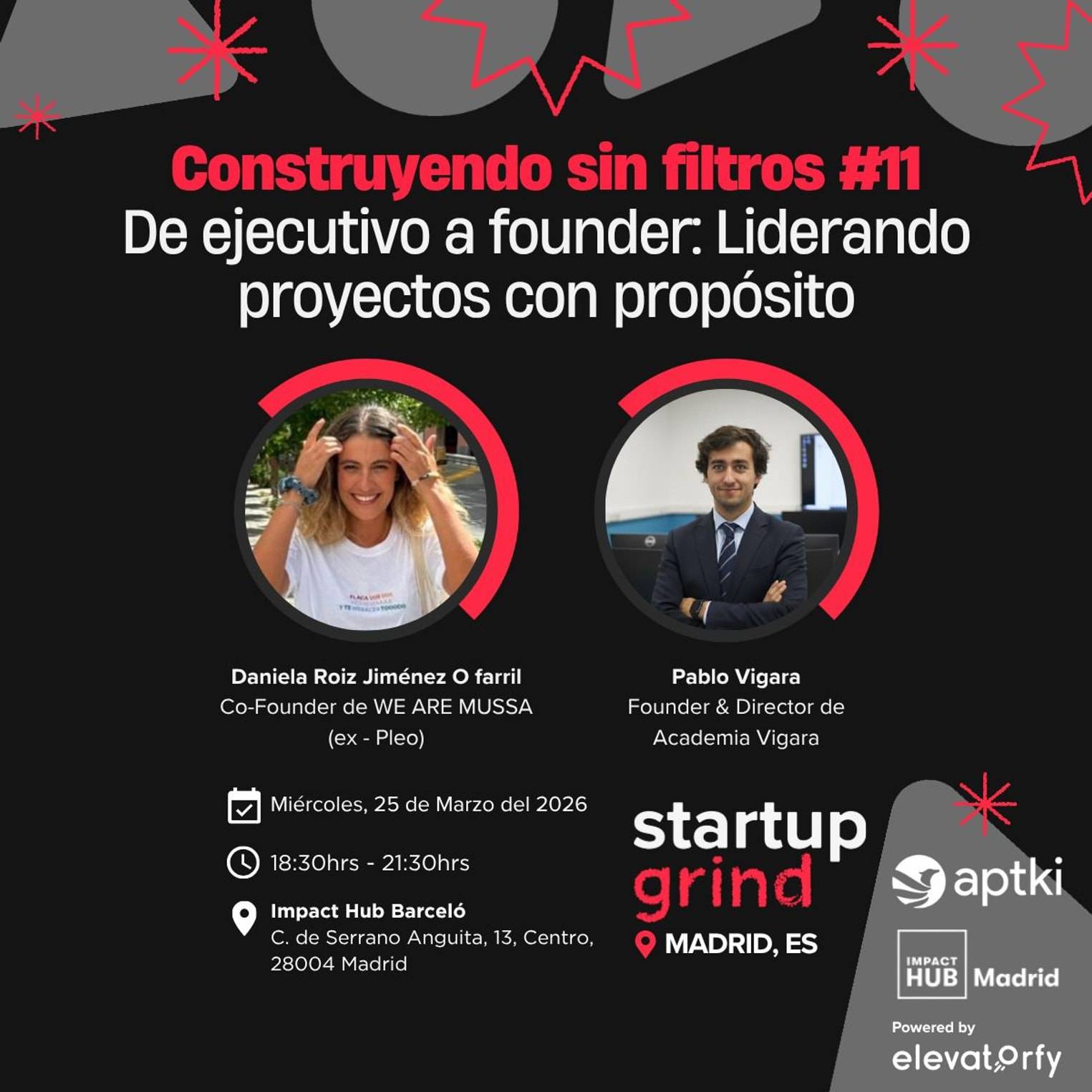 Construyendo sin filtros #11 - De ejecutivos a founders