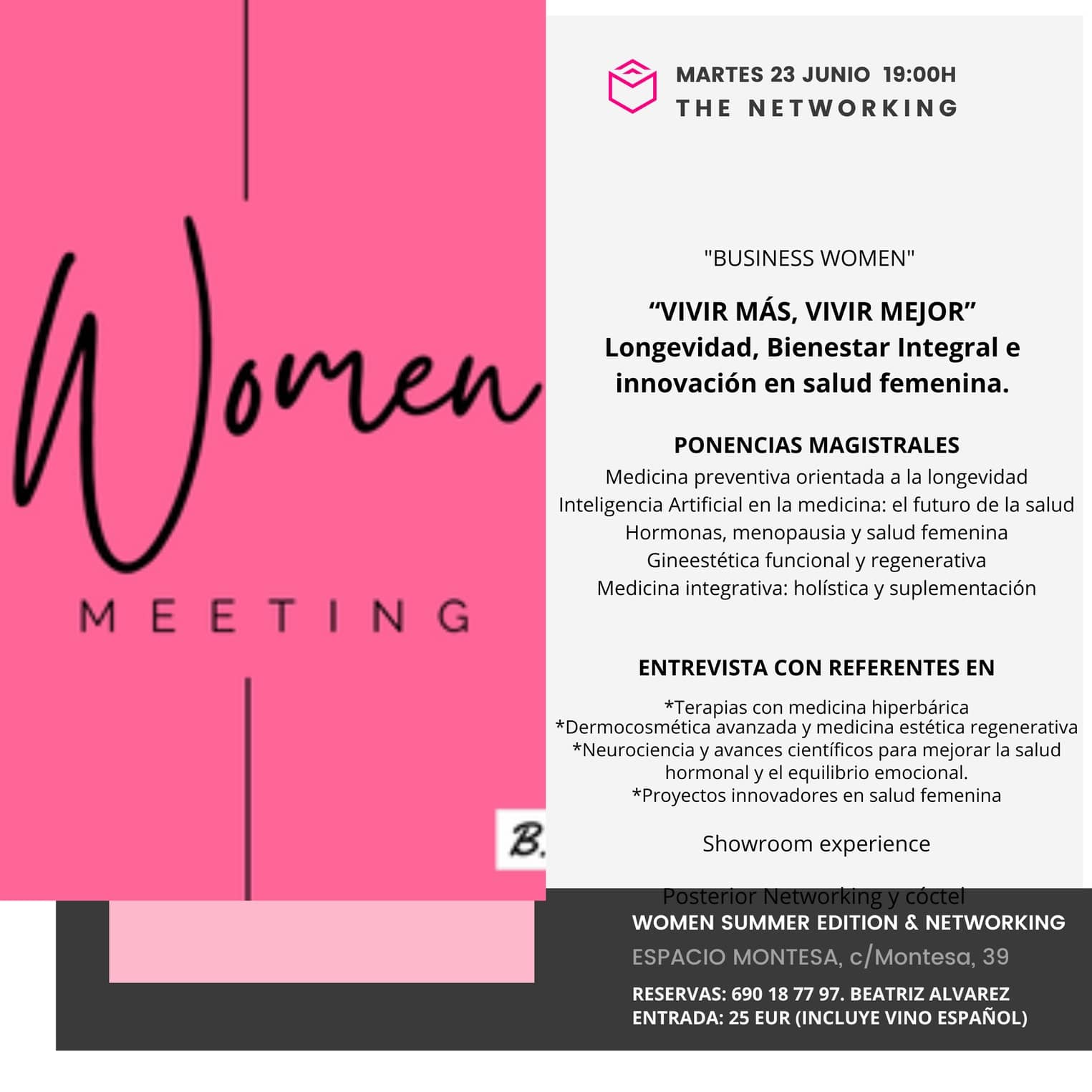 «« VIVIR MÁS, VIVIR MEJOR: SALUD FEMENINA, BIENESTAR Y LONGEVIDAD »» 