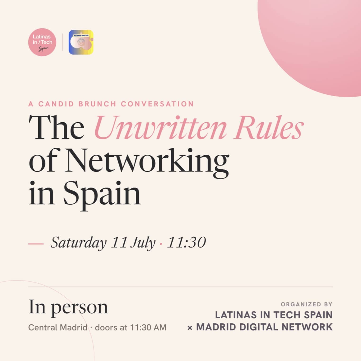 The Unwritten Rules of Networking in Spain